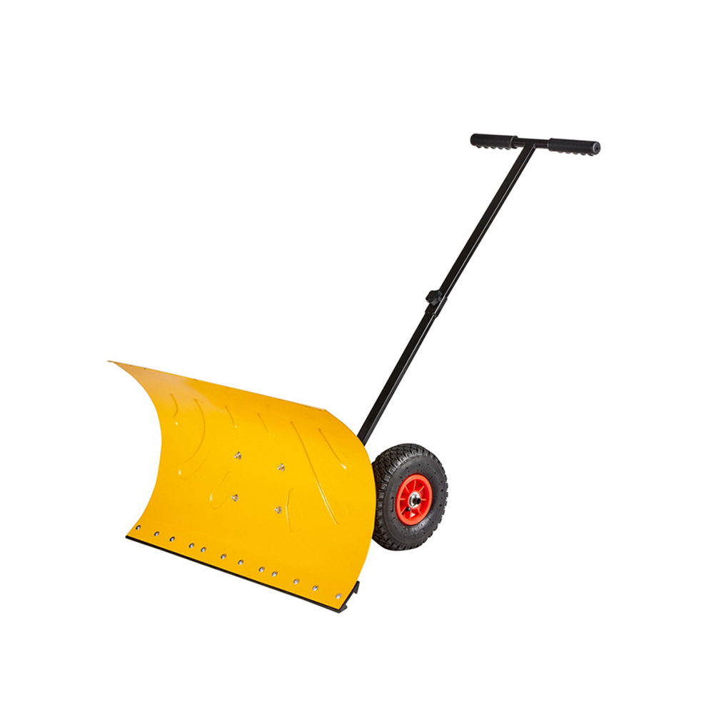 C-SP004 Galvanized Sheet Or Plastic Sprayed Wheeled Snow Push Shovel